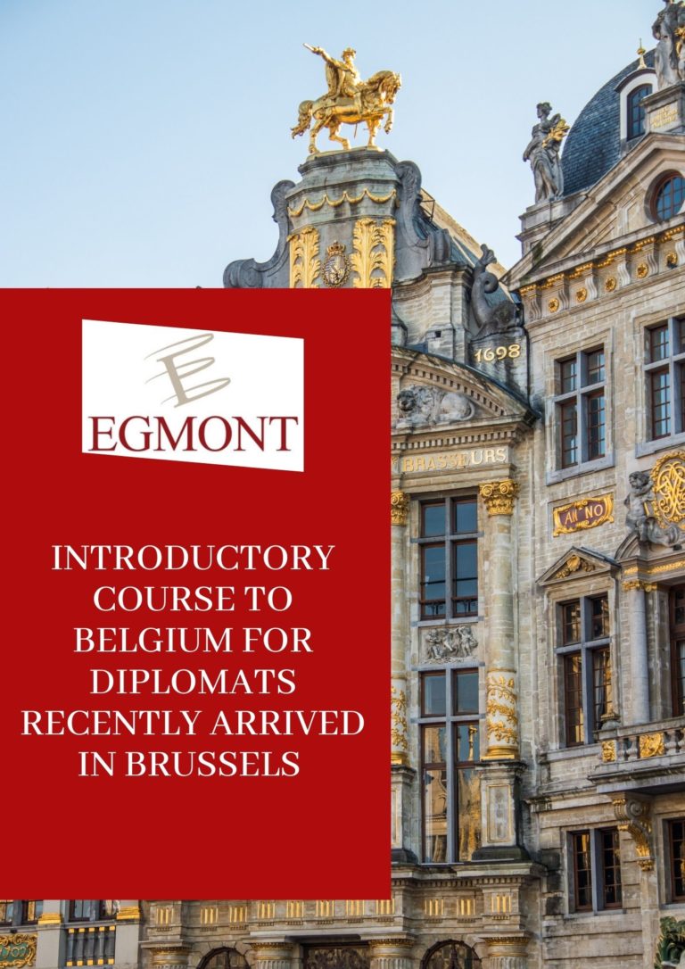 Introductory course to Belgium for diplomats recently arrived in Brussels Egmont Institute